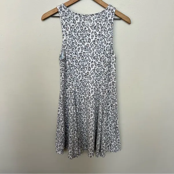 Altar’d State Leopard Print Full A-Line Sleeveless Stretch Mini Dress Small - Image 5
