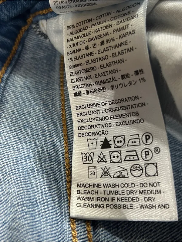 Levi's Wedgie Straight Leg Classic Blue Jeans Button Fly WOMEN’S SIZE 24 Waist - Image 6