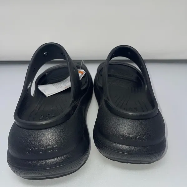 New Crocs Classic Crush Sandal Black High Heel - LIMITED EDITION NWT Size W9 M7 - Image 4