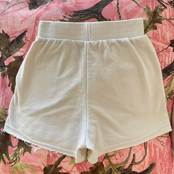 Fashion Club new york high waisted cream lounge shorts - Image 8