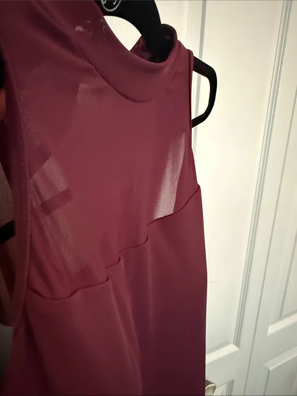 HALARA Burgundy Sleeveless Mini Dress - NWOT - Image 10