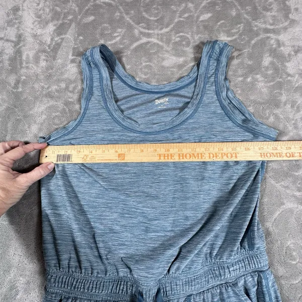 Duluth Trading Co. Women's Armachillo Cooling Jogger Jumpsuit Small Teal Stretch - Image 10