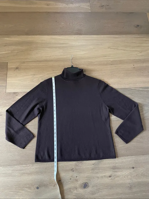 Charter Club Extra Fine Italian Merino Wool Turtleneck Sweater Vintage Size XL - Image 5