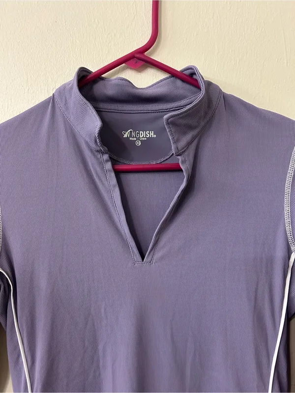 SwingDish Purple Golf Athletic Woman’s Top Sz XS - Image 3