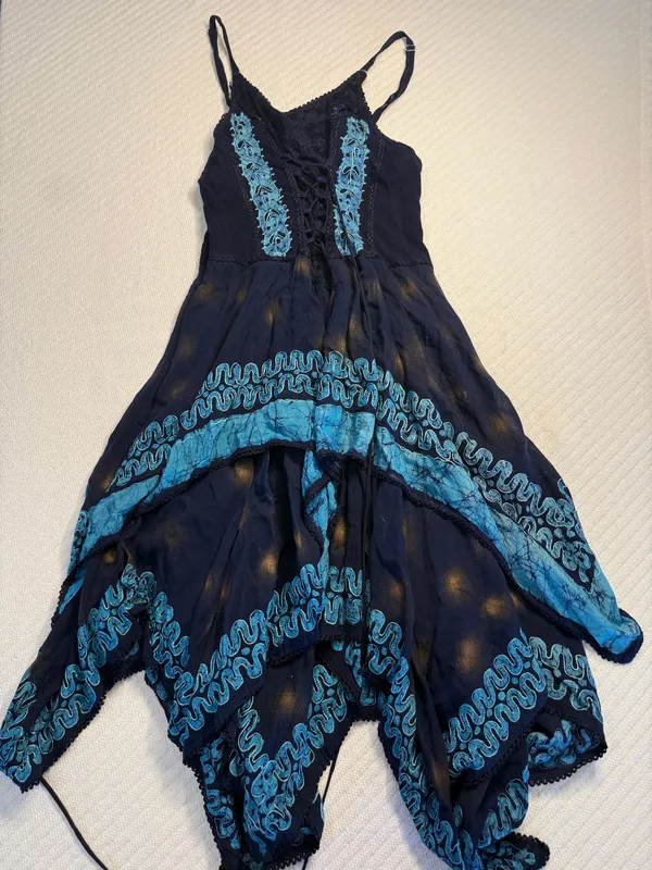 festival dress Blue Size M - Image 3