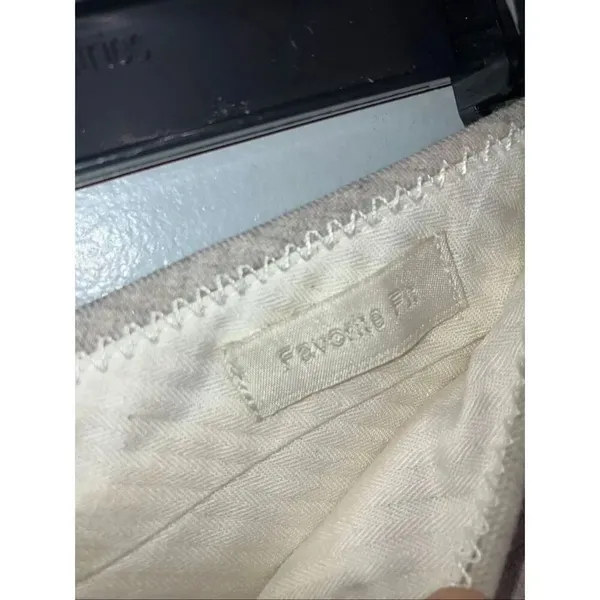 J. Crew Super 120’s 100% wool Heathered white Wide Leg Pants Size 4 #768 - Image 5