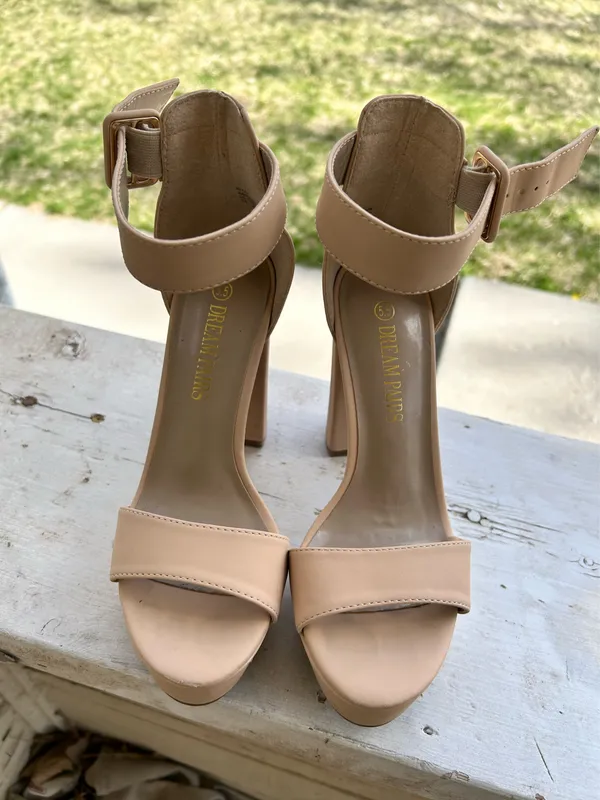 Dream Pairs Heels Chunky Platform Open Toe - Image 6