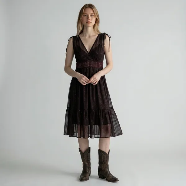 NWT Anthropologie Annecy Midi Dress‎ Sz 10 - Image 3