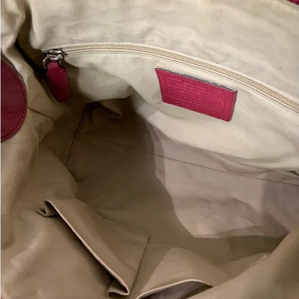 COACH Legacy Molly Duffle tote satchel purse handbag Cognac Glove Leather - Image 11