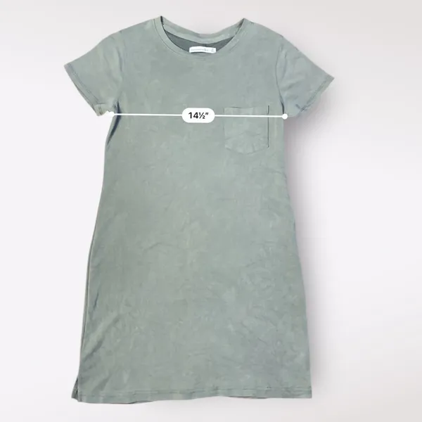 Abercrombie & Fitch Women’s Olive Green Short Sleeve Mini T-Shirt Dress Size‎ SP - Image 3