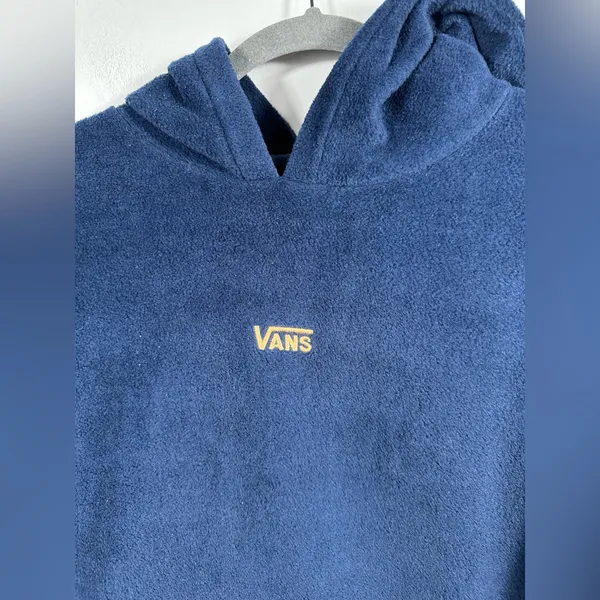 Vans Lizzie Armanto Navy Fleece‎ Hoodie Womens Medium Rose Off The Wall Skate - Image 6