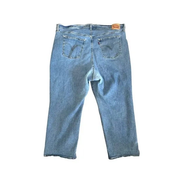 Levis Premium Womens Ribcage‎ Straight Leg Ankle Jeans Button Fly High Waist 24W - Image 3