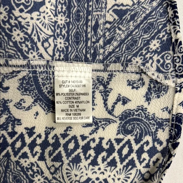 Trixxi Blue and White Sleeveless Halter Sundress - Image 7