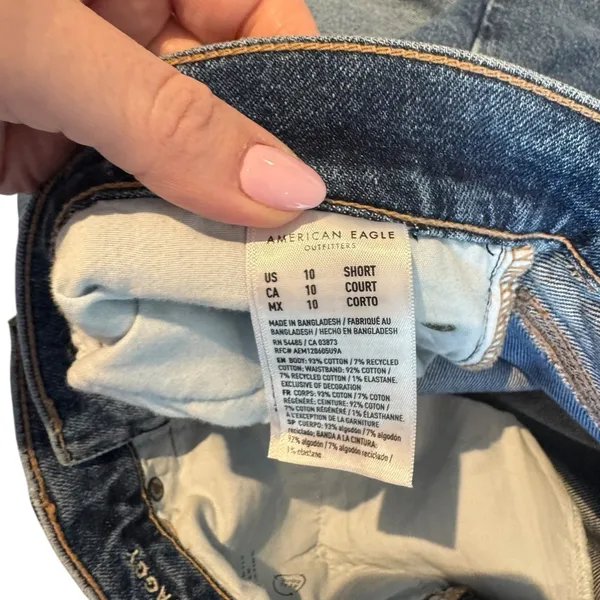 American Eagle - Low-Rise Baggy Y2K Blue Jeans Sz 10 S - Image 6