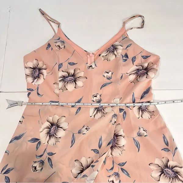 Lulus Magical Meadow Blush Pink Floral Print‎ Skort Dress LARGE - Image 10