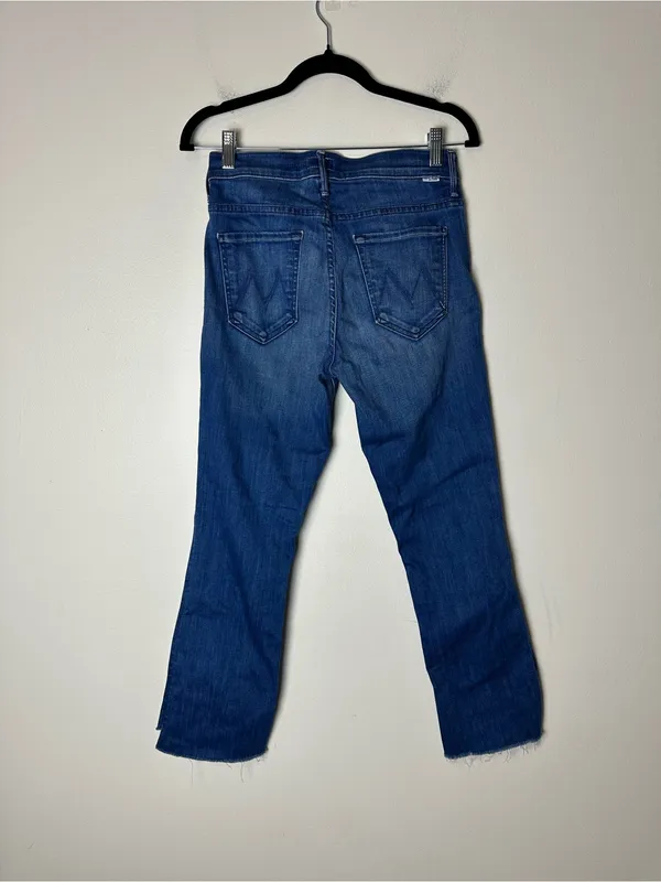 Mother The Insider Crop Step Fray Jeans Women’s Sz 27 - Image 7