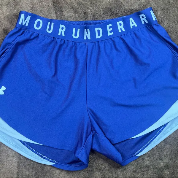 Under Armour Navy Blue Athletic Shorts - Image 2