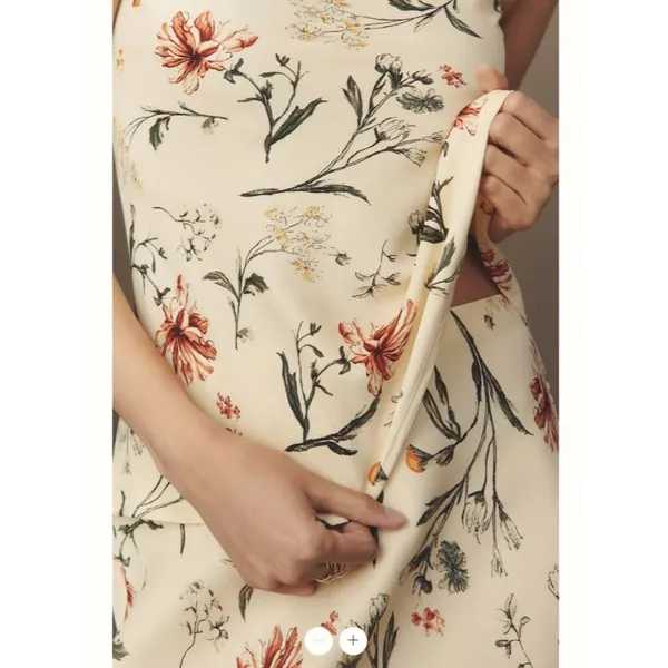 By Anthropologie Silky Waves Strapless Woven Blouse - Image 3