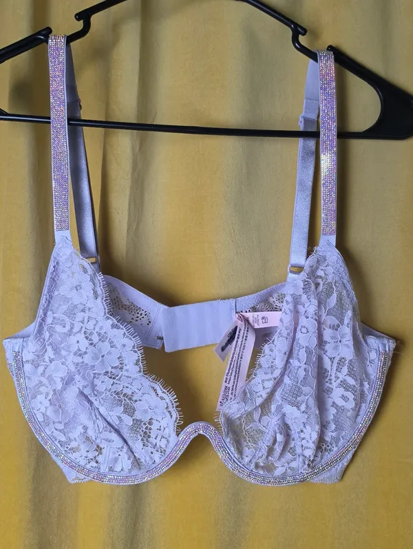 victoria's secret twinkle lace monowire Bra- Lavender - Image 2