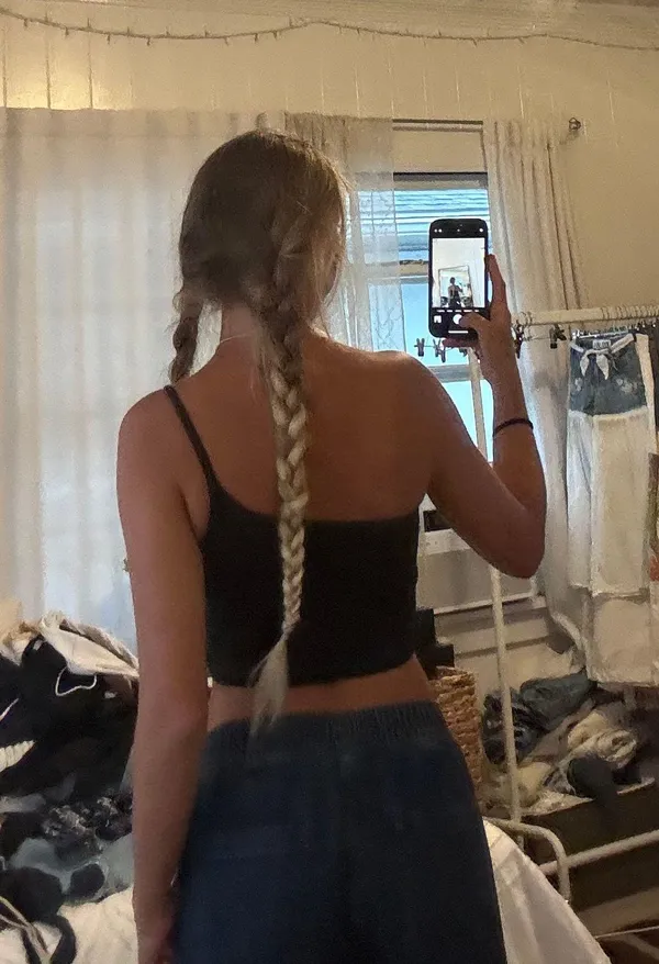Black One Shoulder Crop - Image 2