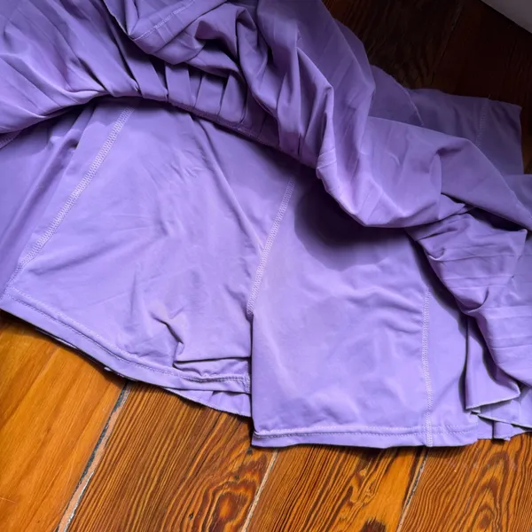 Gold hinge purple mini skirt Size L - Image 4