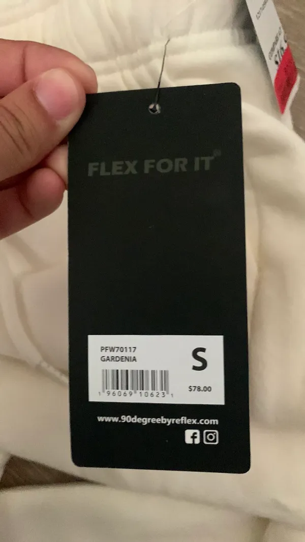 90 Degrees by Reflex Crème Colored Sweatpants - Image 5