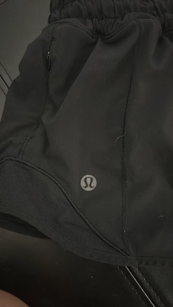 Black Lululemon Hotty Hot 2.5" Shorts Low-Rise - Image 3