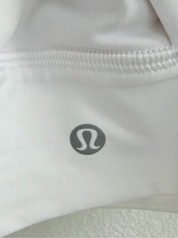 Lululemon Energy Long Line Sports Bra White Criss Cross Back - Image 5