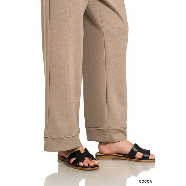 Zenana‎ Scuba 3/4 Sleeve Pullover & Pants Set - Large - Image 5