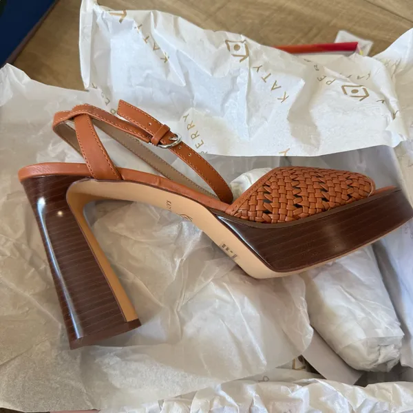 Katy PerryThe Steady Ankle Strap Sandal Size 11M Brown - Image 4