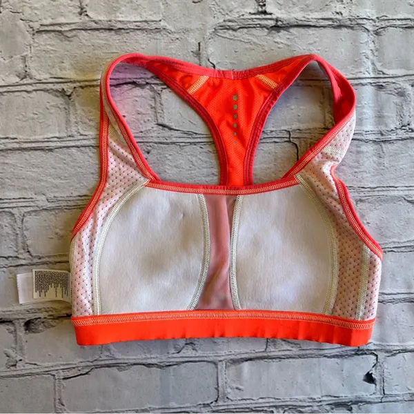 The North Face Sports Bra Pink Womens Small Neon Work Out Gym Padded Yoga Top - Image 11