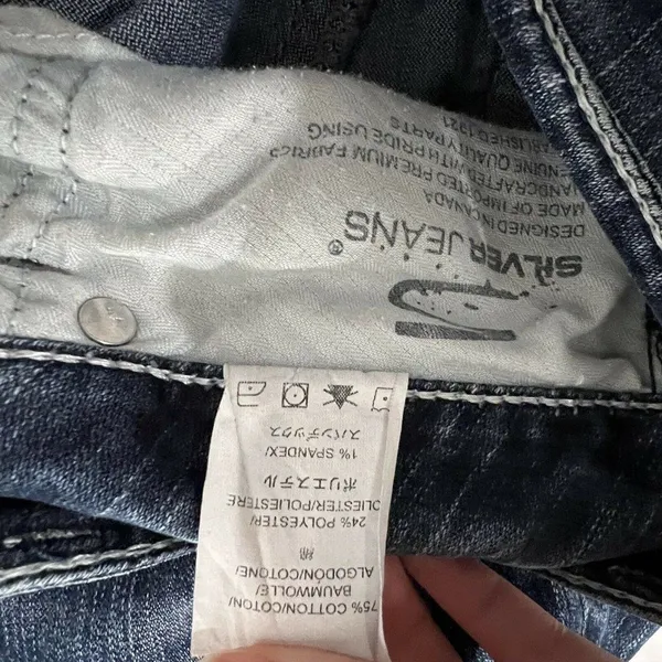 SILVER JEANS Women's Suki‎ Capri Denim Blue Jeans Size 27 - Image 6