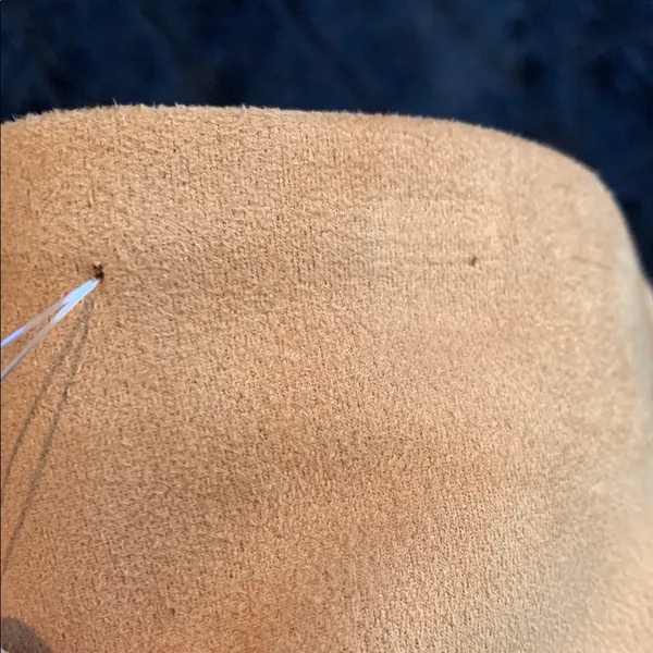 Shinestar Tan Faux Suede Mini Skirt Camel Brown Vegan Suede High Waisted Bottom - Image 8