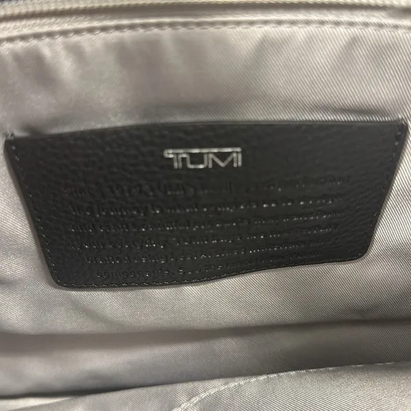 Tumi Stanton Kiran Tote Black Leather Travel Bag - Image 10