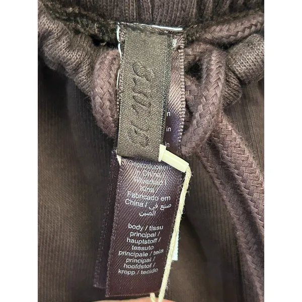 SKIMS Espresso Boyfriend Fleece Baggy Wide Leg Sweatpants Size Small NWT - Image 7