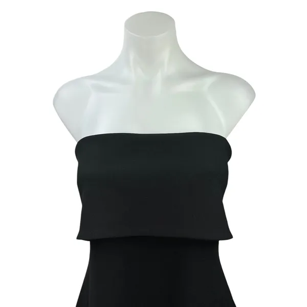 NEW Meshki Mariska Black Strapless Crepe Foldover Bandeau Mini Bodycon Dress 2XL - Image 6