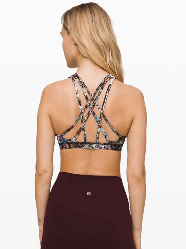 {4} lululemon athletica High-Neck Sports Bra in Vitalize Multi Print - Image 2