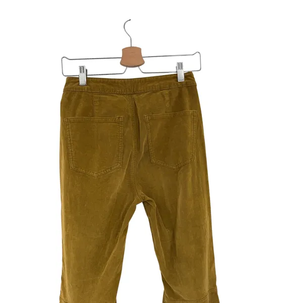 Free People Just Float‎ On Corduroy Flare Pants Mustard Yellow Size 27 - Image 8