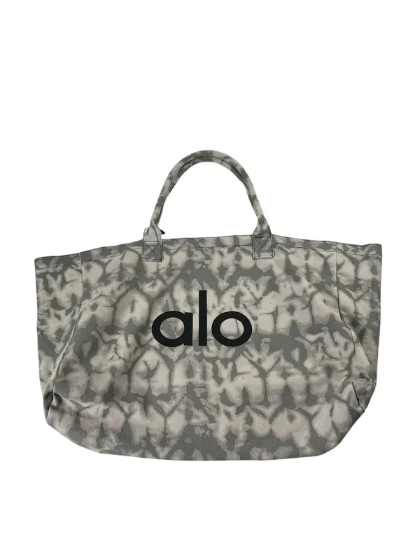 Iconic Shopper Tote , Grey tie-dye pattern Tota Pilates & Yoga Bag ALO Yoga Nwt - Image 8