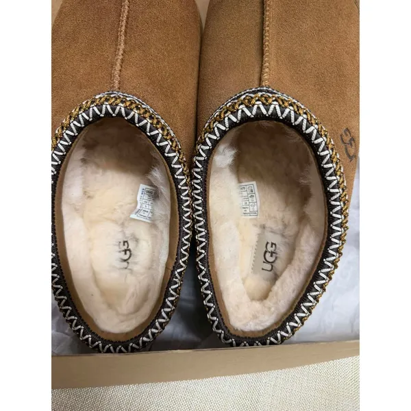 UGG Women's Tasman II Chestnut Women's Shoes Suede Upper Wool Slippers Size 9 - Image 10