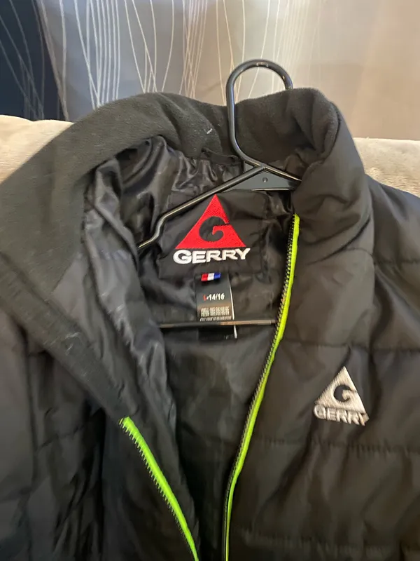 Gerry Black Puffer Full Zip Jacket Boys Size 14/16 - Image 3