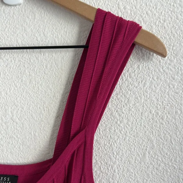 Guess Los Angeles Sleeveless Party Sheath Pink Dress Bondage Y2K 4 - Image 5