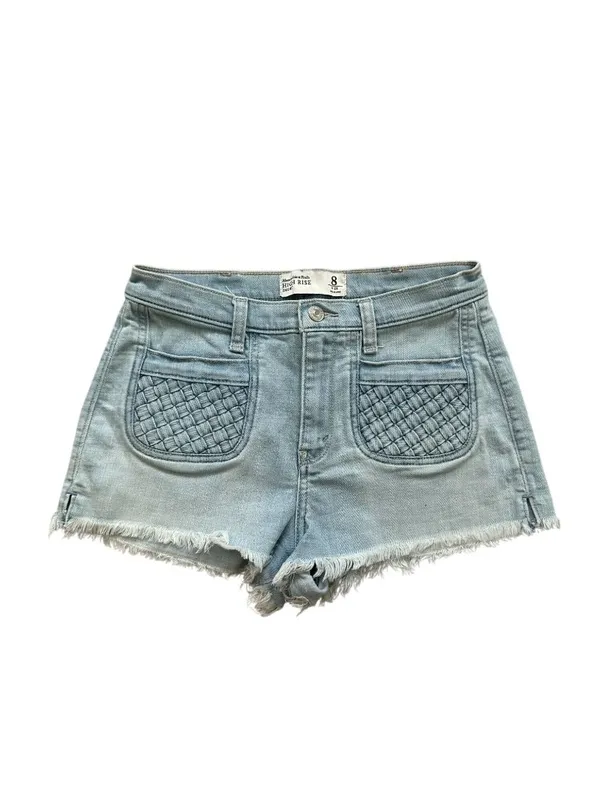 ABERCROMBIE & FITCH High Rise Denim Shorts Size 29 / US 8 - Image 5
