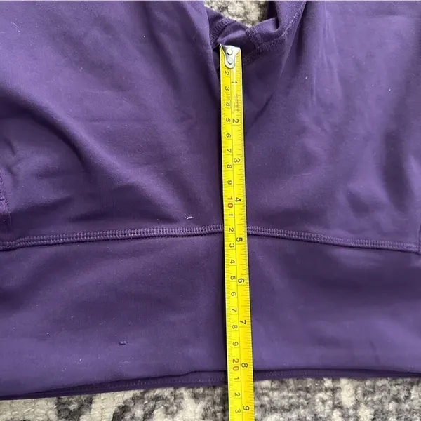 Alo Women’s Size S Purple Mesh Insert Cropped Leggings - Image 5