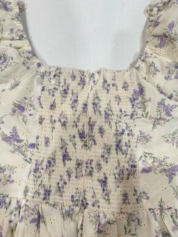 In The Beginning Floral White Dress - Image 4