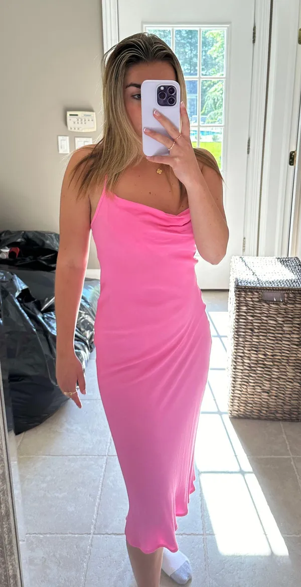 Revolve Pink Midi Dress - Image 2