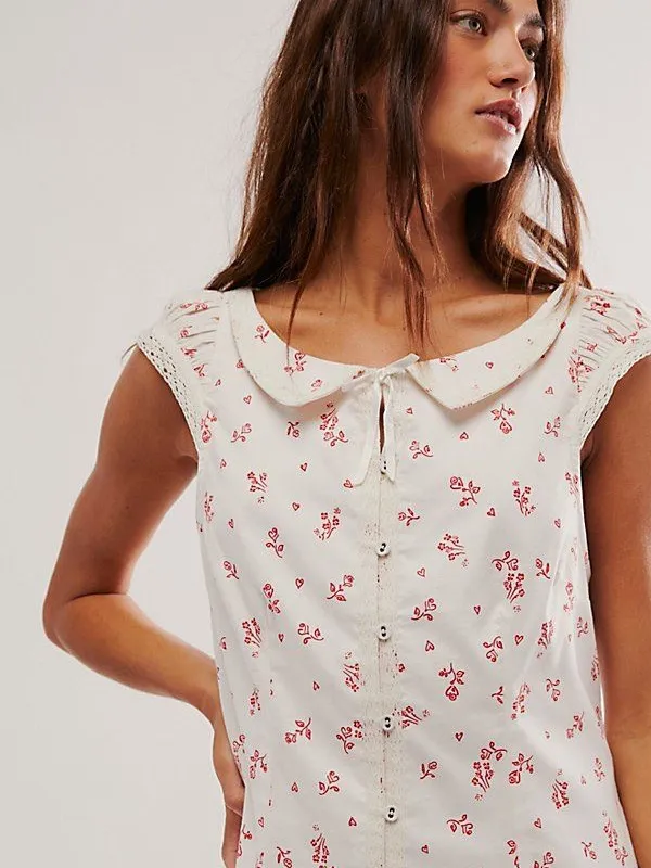Free People Beasley Mini Dress Ivory Combo - Image 5