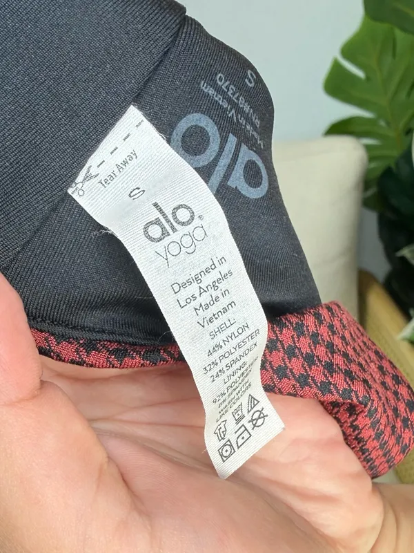 Alo Yoga Micro Houndstooth Bra Size small - Image 6