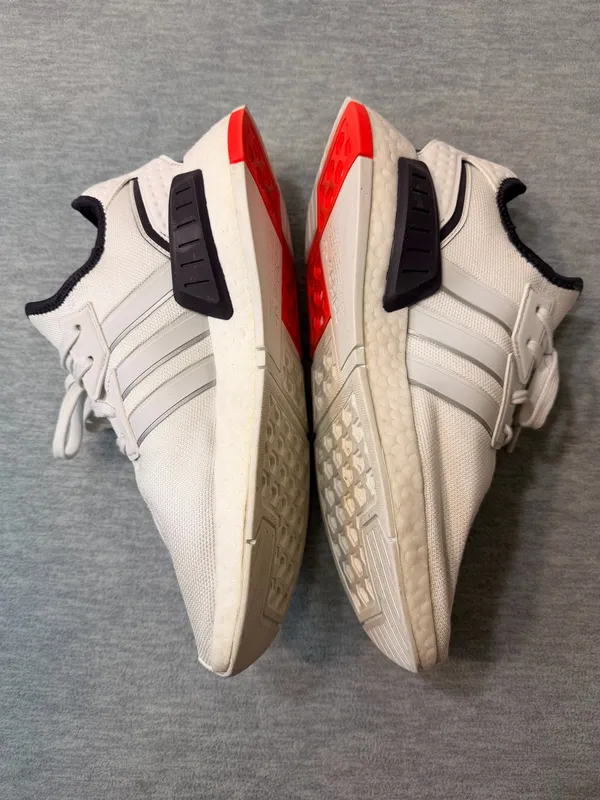 Adidas NMD_G1 IF3457 Crystal White Grey Solar Red Men’s Size 11 Boost - Image 2