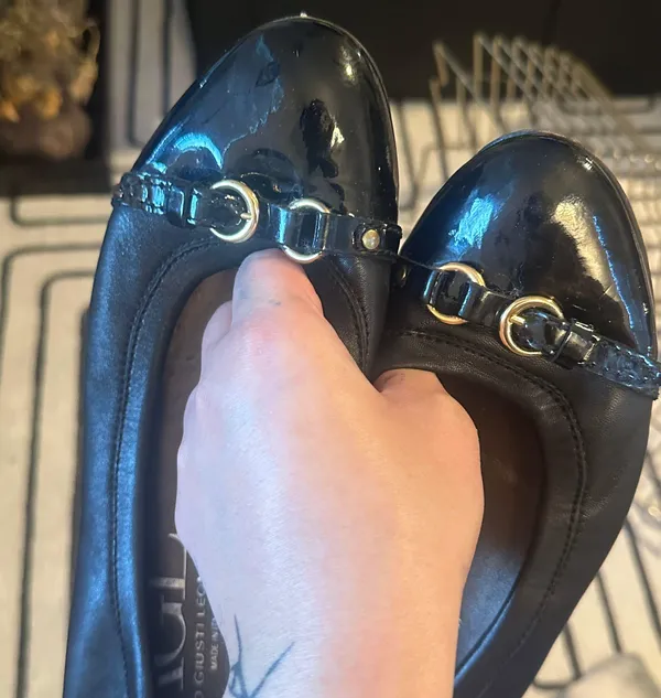 AGL Ballet Flats Black Size 10 - Image 3